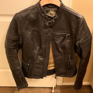 Roland Sands Maven Women's Leather Jacket Black SM